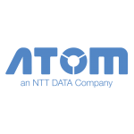 atom logo vector