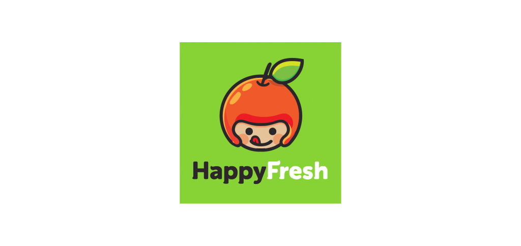 happy fresh logo vector