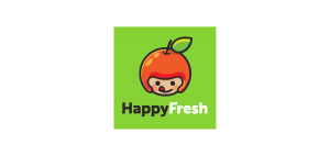 happy fresh logo vector