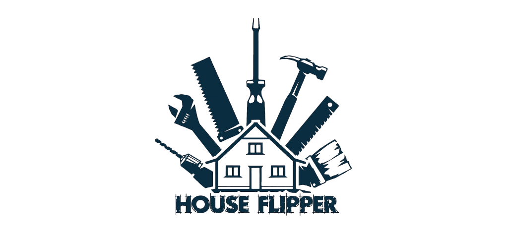 house flipper games Logo vector