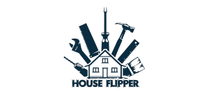 house flipper games Logo vector