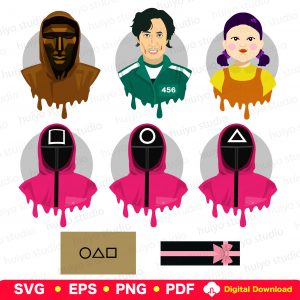 Squid Game Character Vector