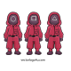 soldier squid game vector