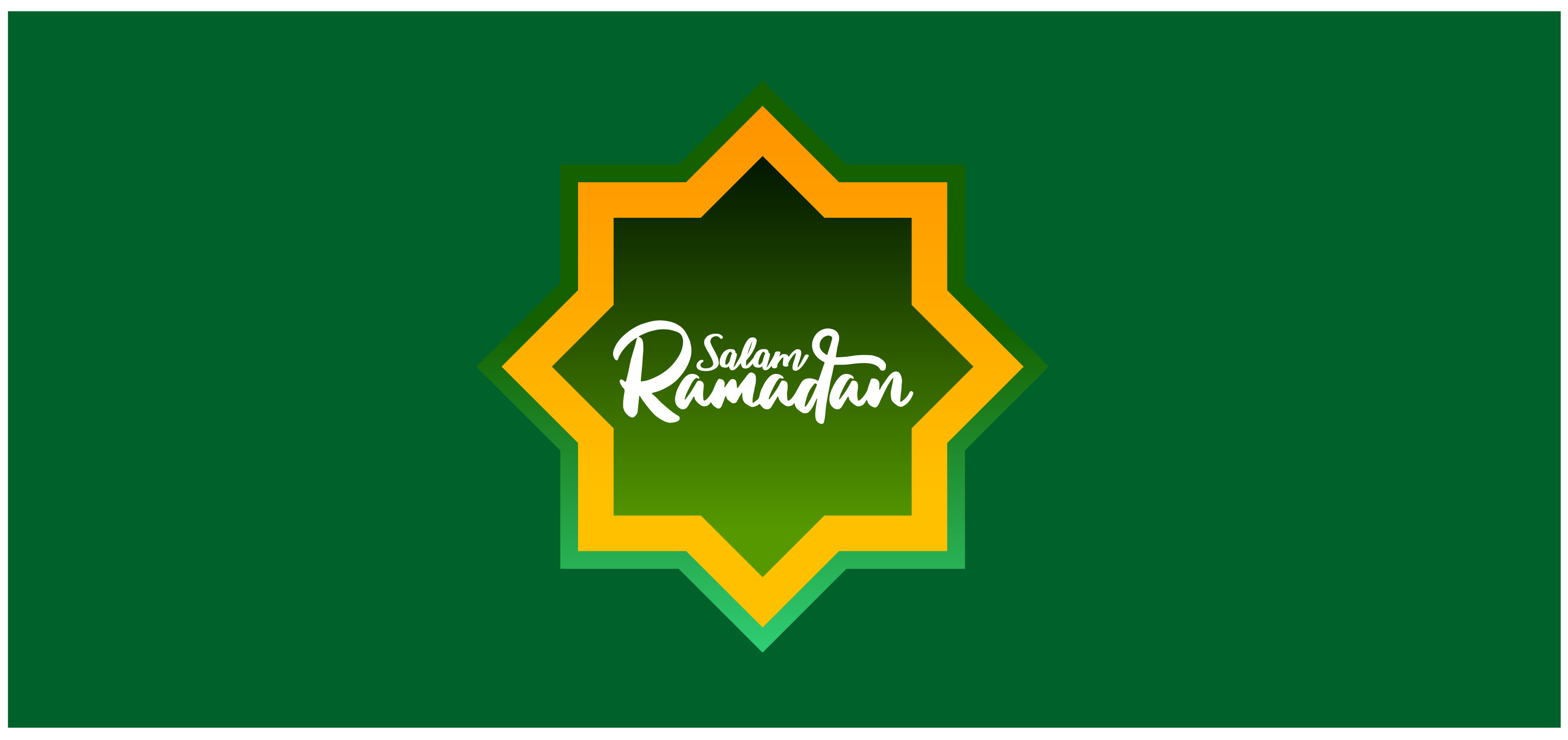 salam ramadan background vector